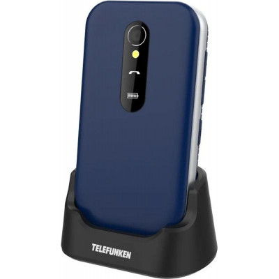Telefono Cellulare Conchiglia S450 Telefunken 2.8'' Blu