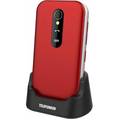 Telefono Cellulare Conchiglia S450 Telefunken 2.8'' Rosso