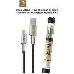 Cavo Usb A - Tipo-C in lega di zinco ricambio per espositore