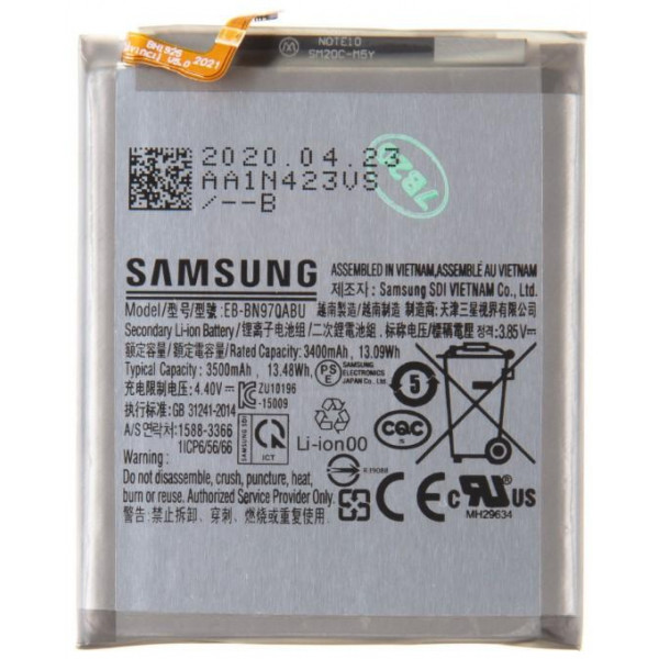 Batteria Samsung SM-N970F Galaxy Note10 EB-BN970ABU Bulk