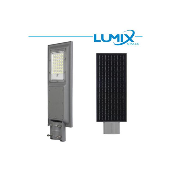 Lampione LED Stradale Solare 100W + Crepuscolare + movimento