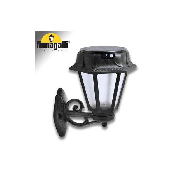 BISSO/ROSETTA NERO SATIN SOLAR LED Ø150 PIR CCT SET