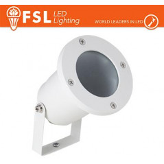 Faretto giardino orientabile picchetto ip65 gu10 Bianco