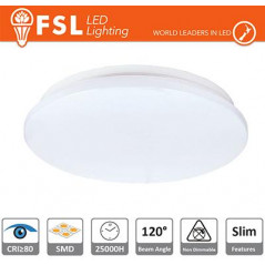 Plafoniera LED 18W 5700K 120° 33x5,5cm CRI80