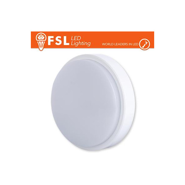 Plafoniera LED ROTONDA BIANCA 15W 4000K Ø180*55 IP54 