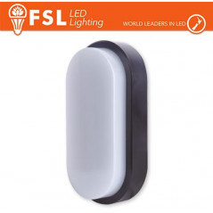 Plafoniera LED OVALE NERA 15W 4000K 55*100*200 IP54 