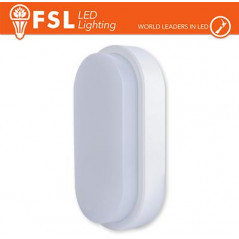 Plafoniera LED OVALE BIANCA 15W 3000K 55*100*200 IP54 