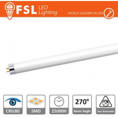 T5 LED Tubo Vetro - 8W 700LM 4000K G5 PF0.5 Size:570x21mm