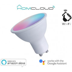 Faretto GU10 ad incasso Wi-FI RGB + Bianco caldo dimmerabile