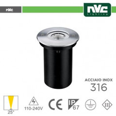 Segna Passo LED IP67 - 3000K 6.5W 529LM 25° Φ116 24V