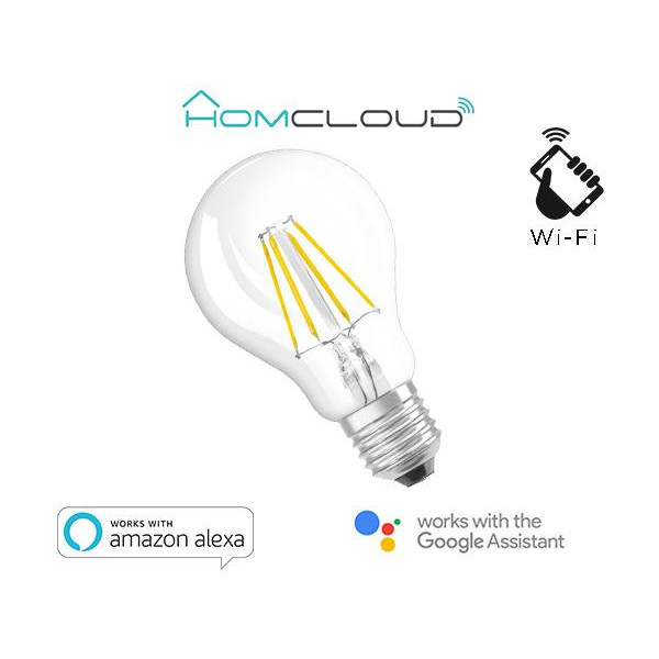 Lampadina Wi-Fi a filamento Bianco CCT dimm