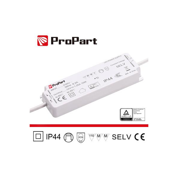 Alimentatore IP44 24V 75W 3.12A Size:158*51*18mm