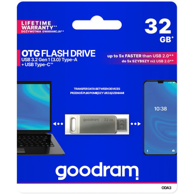 GoodRAM DUALDRIVE OTG 32GB USB 3.2 + type C
