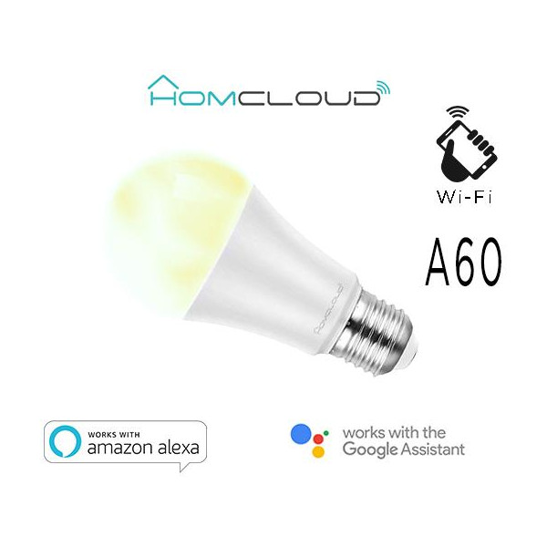 Lampadina Wi-Fi Bianco CCT E27 A60 dimmerabile 