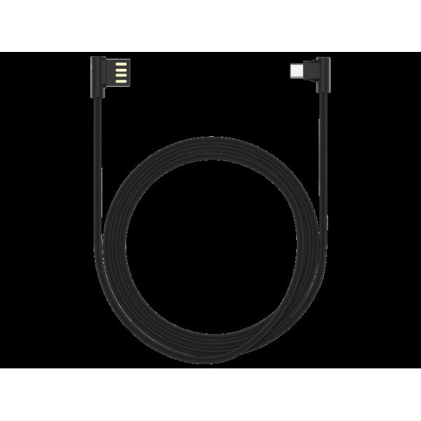 Cavo King USB - Type-C ad angolo 90° Nero