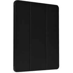 Cover iPad Pro 12.9 2021 in pelle con supporto pencil Nera