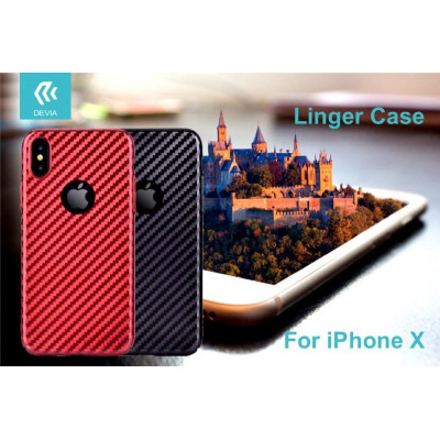 Cover Linger per iPhone X Nera 