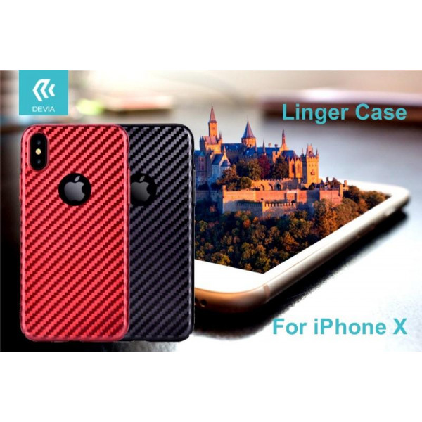 Cover Linger per iPhone X Rossa