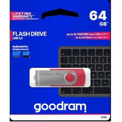 Pendrive GoodRAM 64GB UTS3 RED USB 3.0 - retail blister