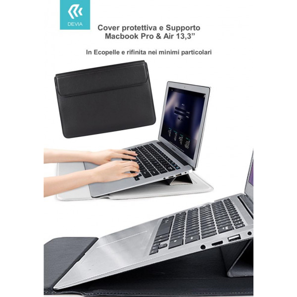 Cover protettiva per Macbook Pro e Air 13,3 2020 colore Nera