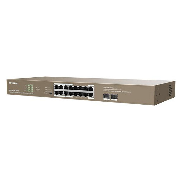 Switch Unmanaged 16GE+2 SFP a 16 porte 10/100/1000Mbps