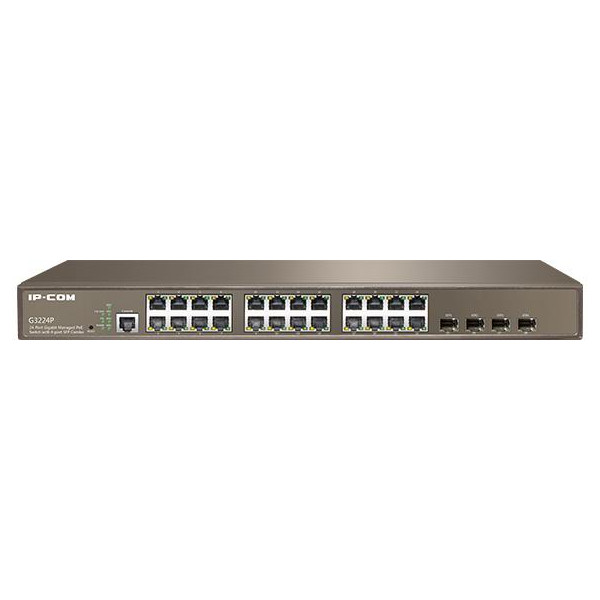 Switch rack 24 porte Gbit Poe+ Managed 4 porte SFP G3224P