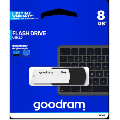 Pendrive GOODRAM Black-White 8GB USB 2.0 - retail blister