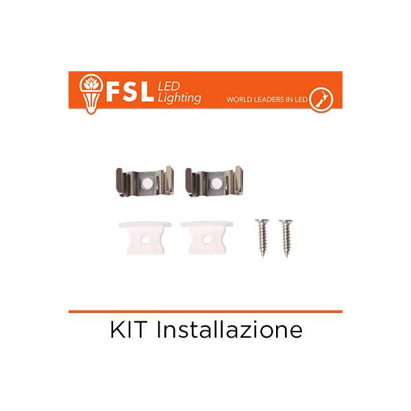 KIT Installazione per Profilo ad Incasso