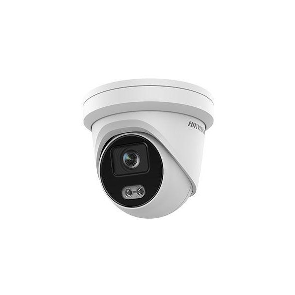 TURRET IP Hikvision 4MP, Ottica Fissa 2.8mm PoE,  COLORVU