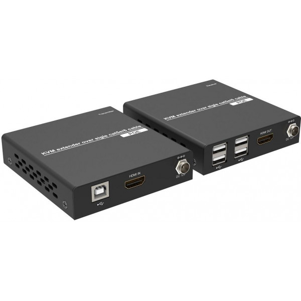 Kit TX-RX Extender HDMI UTP 100m, KVM 50metri, 1080p@60Hz