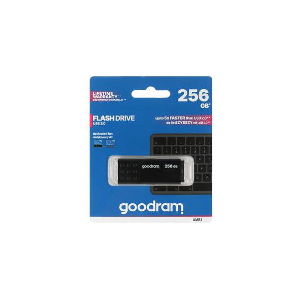 Pendrive GoodRAM 256GB BLACK USB 3.0 - retail blister