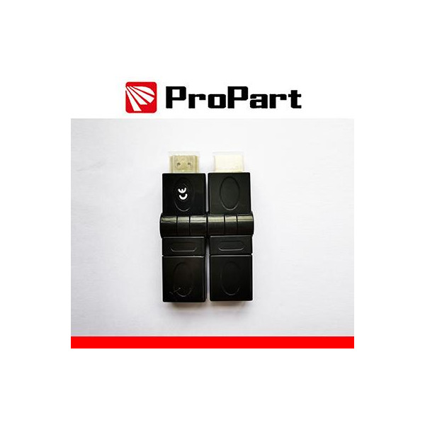 Adatt. Spina HDMI (19PIN) - Presa HDMI(19PIN) rotante dorato