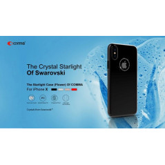 Cover Shining con Cristalli Swarovski per iPhone X Trasparen