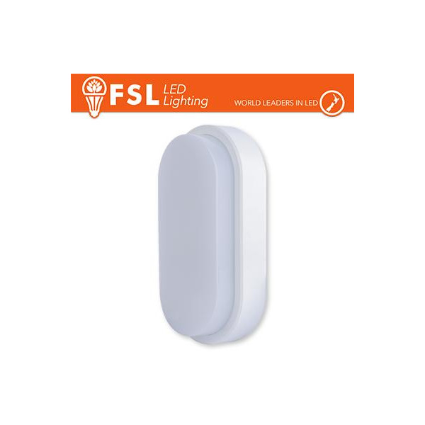 Plafoniera LED OVALE BIANCA 15W 3000K 55*100*200 IP54 