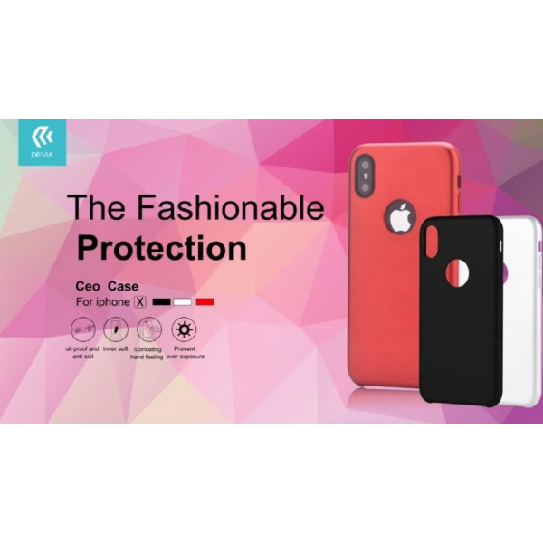 Cover Devia Ceo Original per iPhone X Nera