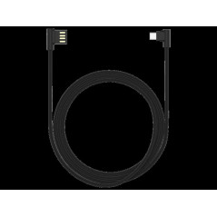 Cavo King USB - Type-C ad angolo 90° Nero