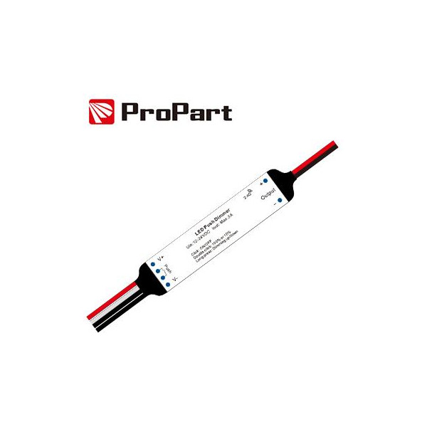 Dimmer RF e Push 1 canale - 12/24V, 1ch 3A/CH, RF 2.4G