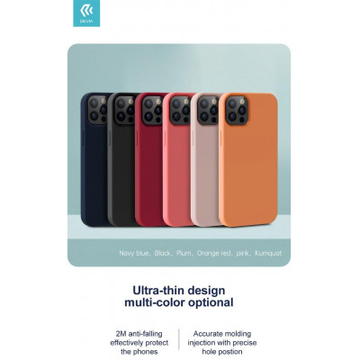 Cover in Silicone e interno in spugna per iPhone 13 Blu Navy