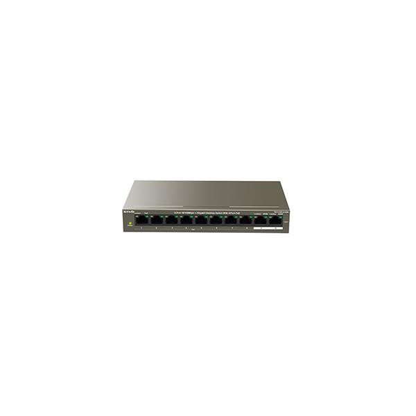 Switch 102W 8 porte PoE10/100Mbps + 2 Gb TEF1110P-8-102W