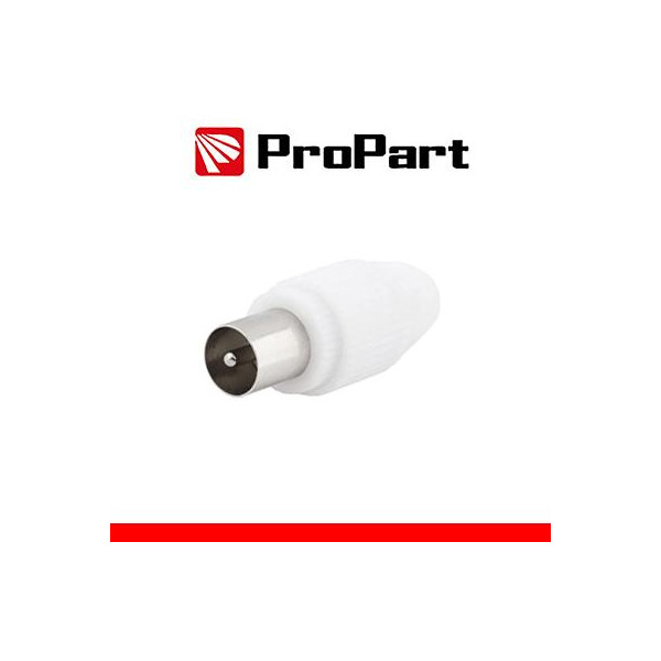 Spina antenna TV 75 Ω 9.5mm new