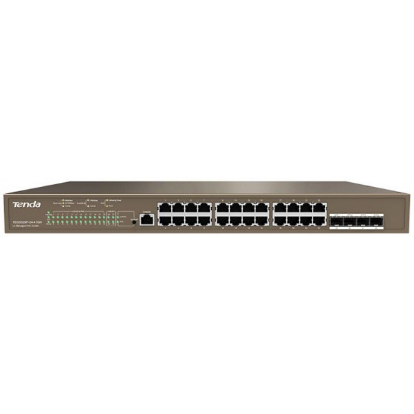 Switch L3 Managed PoE 24 porte Gigabit + 4 SFP 410w