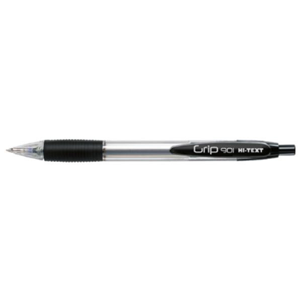 HI-TEXT 901 GRIP penna scatto punta 1 mm Colore NERO 12 pz