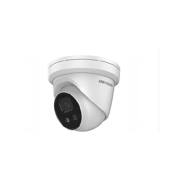 TURRET IP Hikvision 4MP, Ottica Fissa 2.8mm PoE,  ACUSENSE