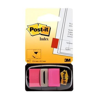 Post-it® Index Medium Rosa - dispenser da 50 segnapagina
