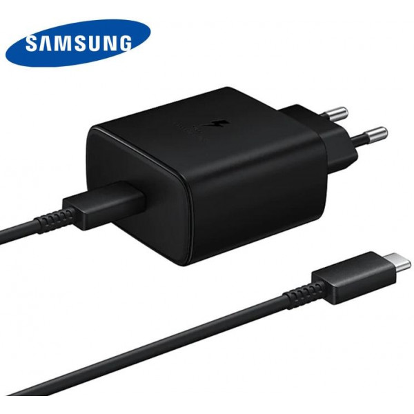 Carica + Cavo C Samsung EP-TA845EBE 5A. 45W Nero BULK