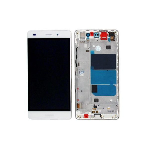 LCD + Touch Originale con Frame per Huawei P8 Lite Bianco