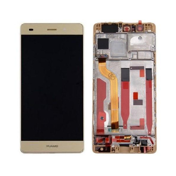 LCD + Touch Originale con Frame per Huawei P9 Gold