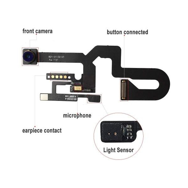Telecamera frontale sensore di prossimità per iPhone 8 Plus