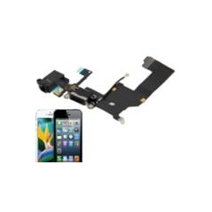 Basetta Connettore Carica Audio cavo flat per iPhone 5 Bianc