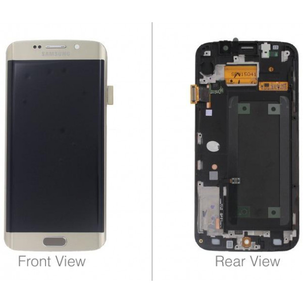 LCD + TOUCH ORIGINALE PER GALAXY S6 EDGE GOLD GH97-17162C